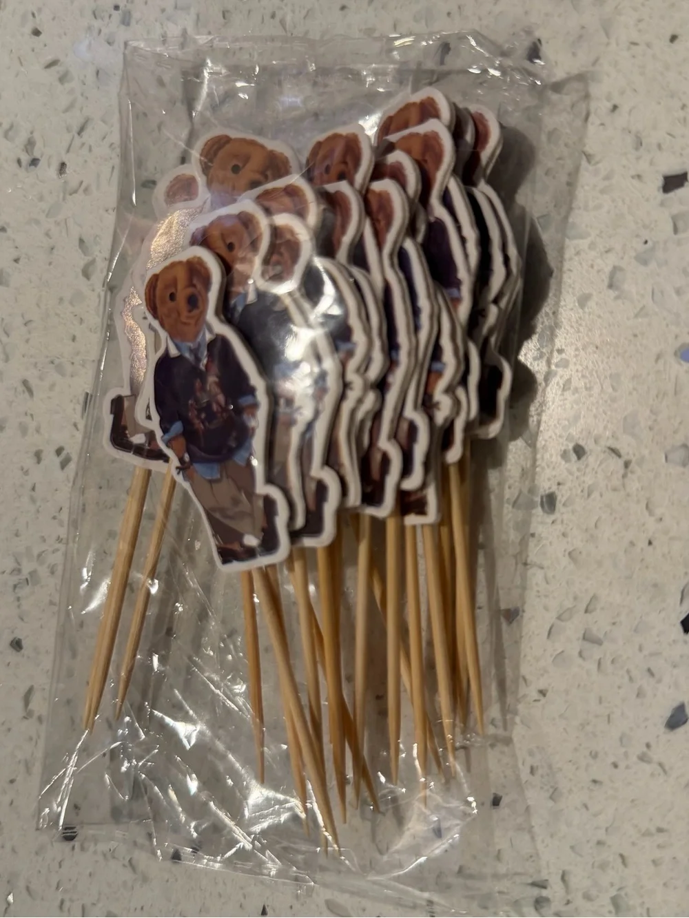 Polo Bear Cupcake Toppers - 2 inches (19 ct)